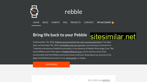 rebble.io alternative sites