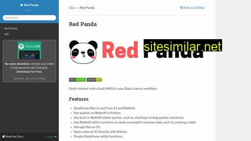 red-panda.readthedocs.io alternative sites