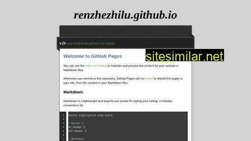renzhezhilu.github.io alternative sites