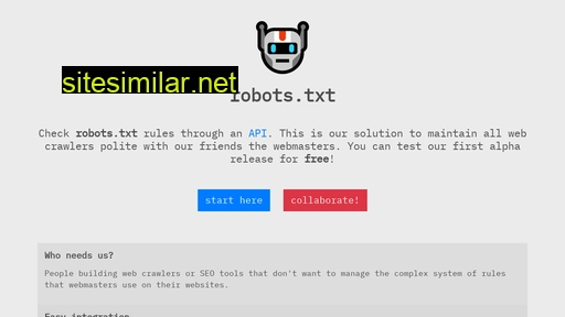 Robotstxt similar sites