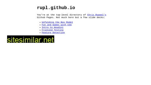 rupl.github.io alternative sites