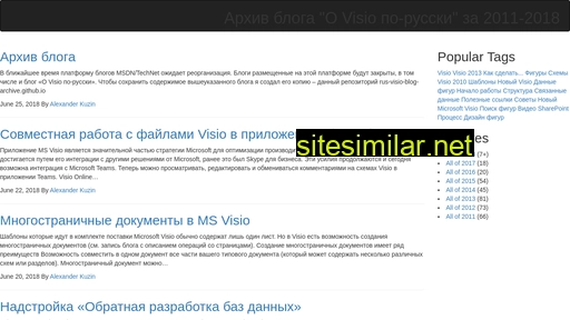 rus-visio-blog-archive.github.io alternative sites