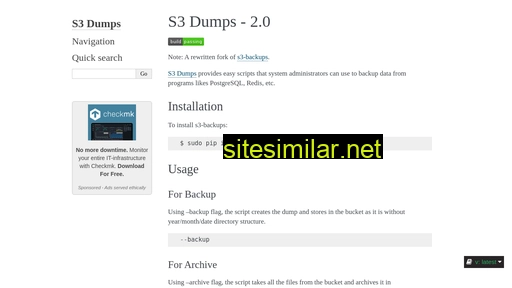 S3-dumps similar sites