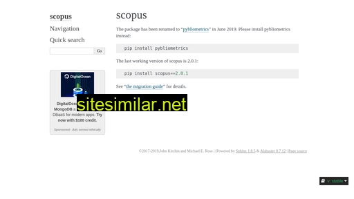 Scopus similar sites