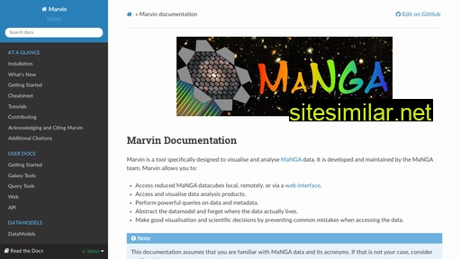 sdss-marvin.readthedocs.io alternative sites
