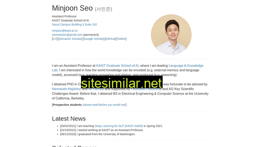 Seominjoon similar sites