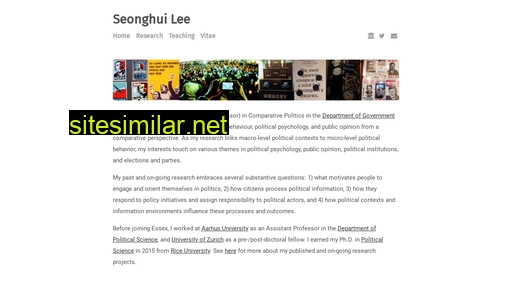 Seonghuilee similar sites