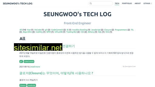 Seungwoo321 similar sites