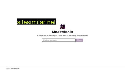 shadowban.io alternative sites