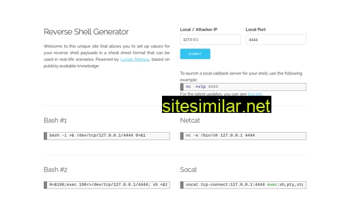 shellgenerator.github.io alternative sites