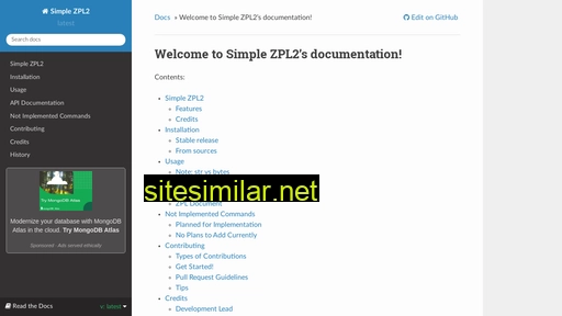 simple-zpl2.readthedocs.io alternative sites