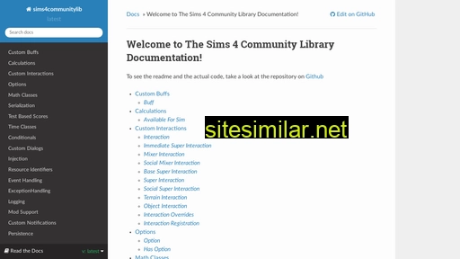 sims4communitylibrary.readthedocs.io alternative sites