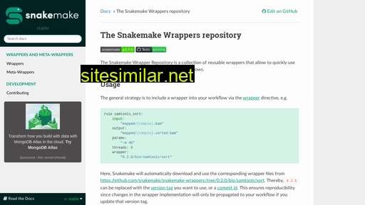 Snakemake-wrappers similar sites