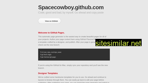 spacecowboy.github.io alternative sites