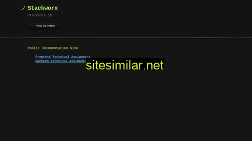 Stackworx similar sites