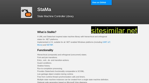 Stama-statemachine similar sites