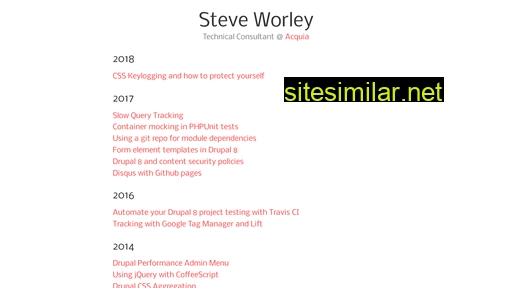 Steveworley similar sites