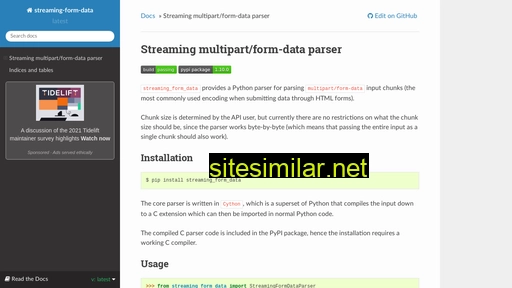 streaming-form-data.readthedocs.io alternative sites