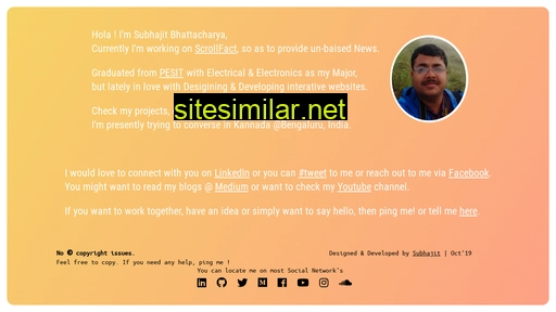 subhajit.github.io alternative sites