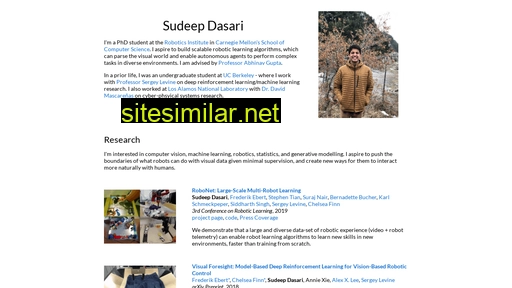 sudeepdasari.github.io alternative sites