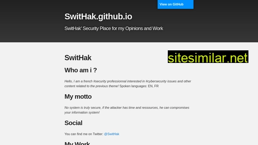 swithak.github.io alternative sites