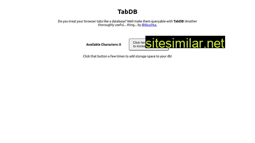 Tabdb similar sites