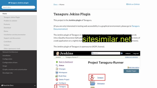 tanaguru-jenkins-plugin.readthedocs.io alternative sites