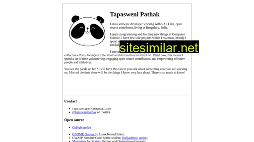 Tapasweni-pathak similar sites