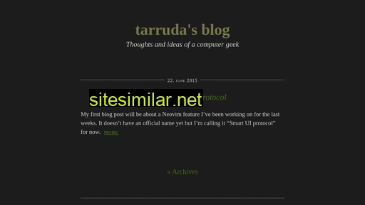 tarruda.github.io alternative sites