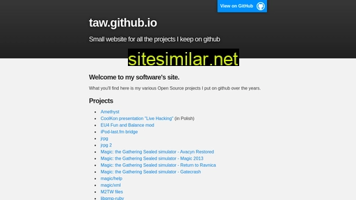 taw.github.io alternative sites