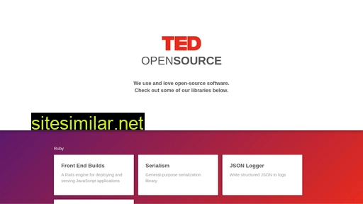 Tedconf similar sites