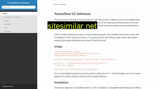 Tensorflow-cc-inference similar sites