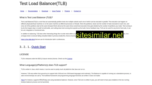 Test-load-balancer similar sites