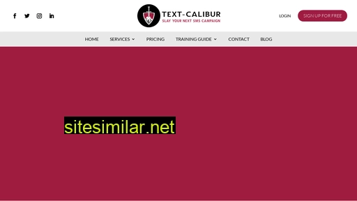Textcalibur similar sites