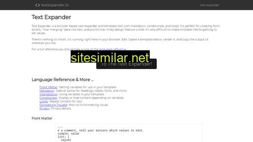 Textexpander similar sites