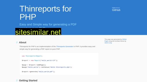 Thinreports-php similar sites