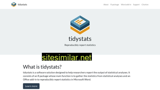 Tidystats similar sites