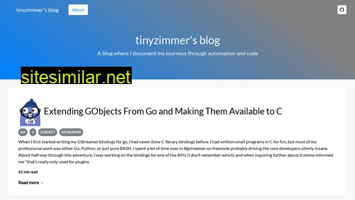 tinyzimmer.github.io alternative sites