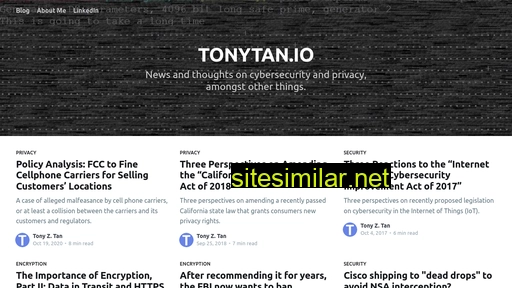 tonytan.io alternative sites