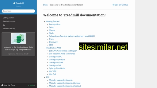 treadmill.readthedocs.io alternative sites