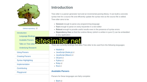 Tree-sitter similar sites