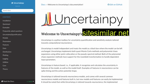 uncertainpy.readthedocs.io alternative sites