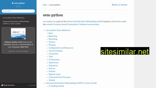 uvm-python.readthedocs.io alternative sites