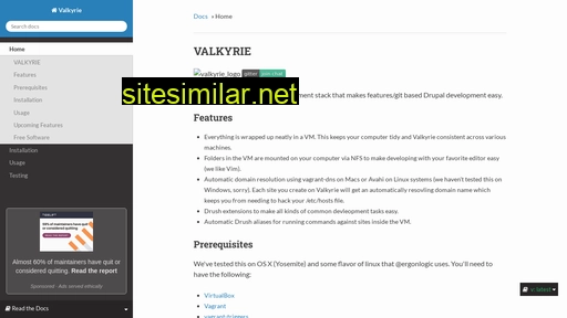 valkyrie-docs.readthedocs.io alternative sites