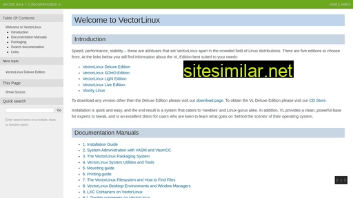 vectorlinux.readthedocs.io alternative sites