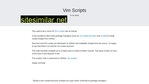 vim-scraper.github.io alternative sites