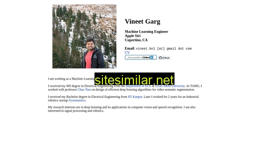 vineetgarg93.github.io alternative sites