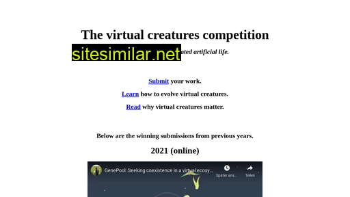 virtualcreatures.github.io alternative sites