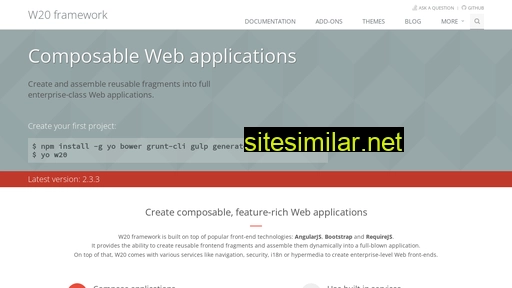 W20-framework similar sites