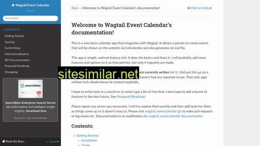 wagtail-eventcalendar.readthedocs.io alternative sites